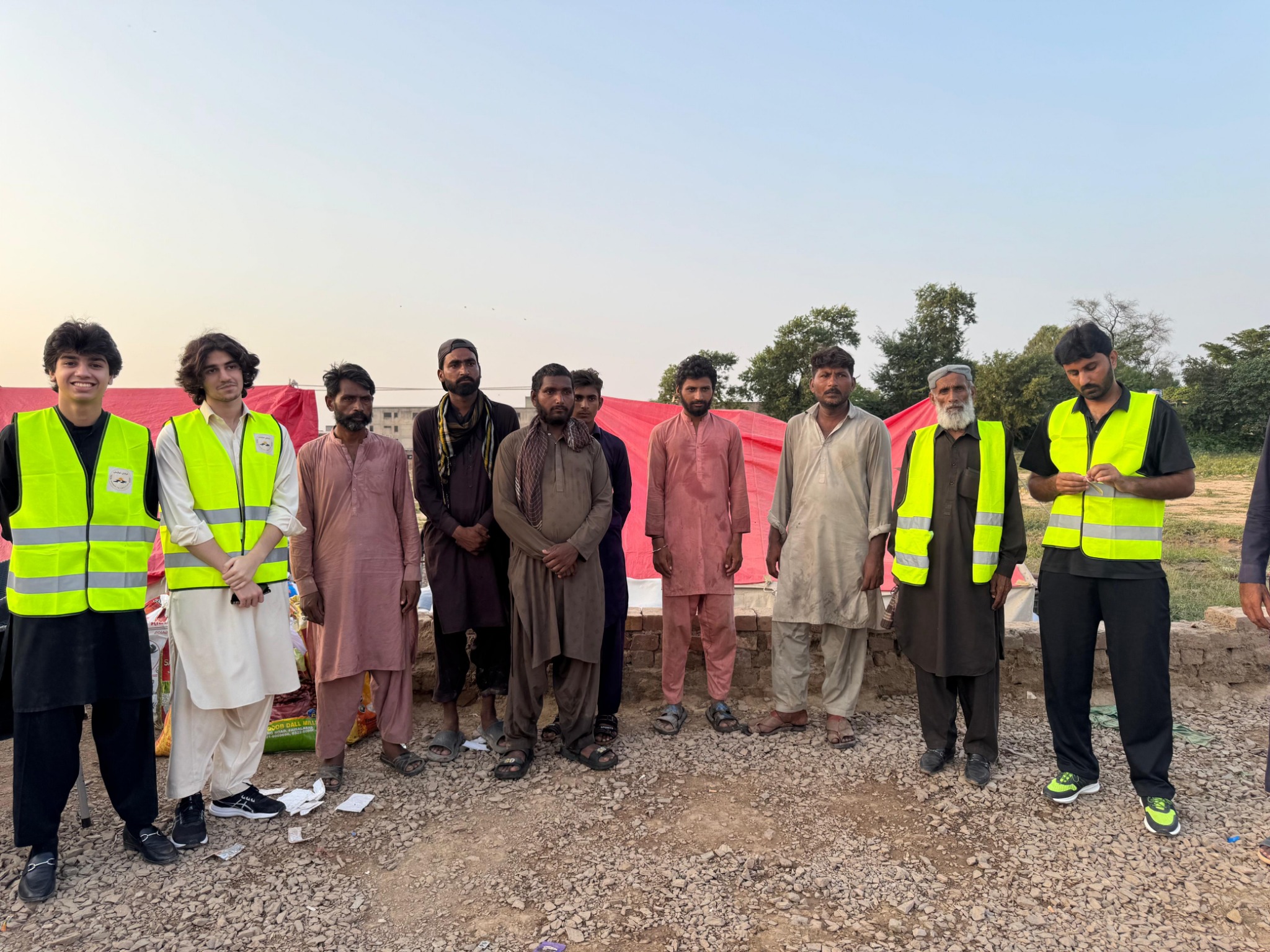 Flood relief team